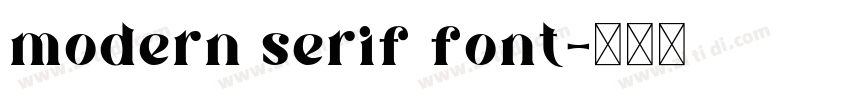 modern serif font字体转换